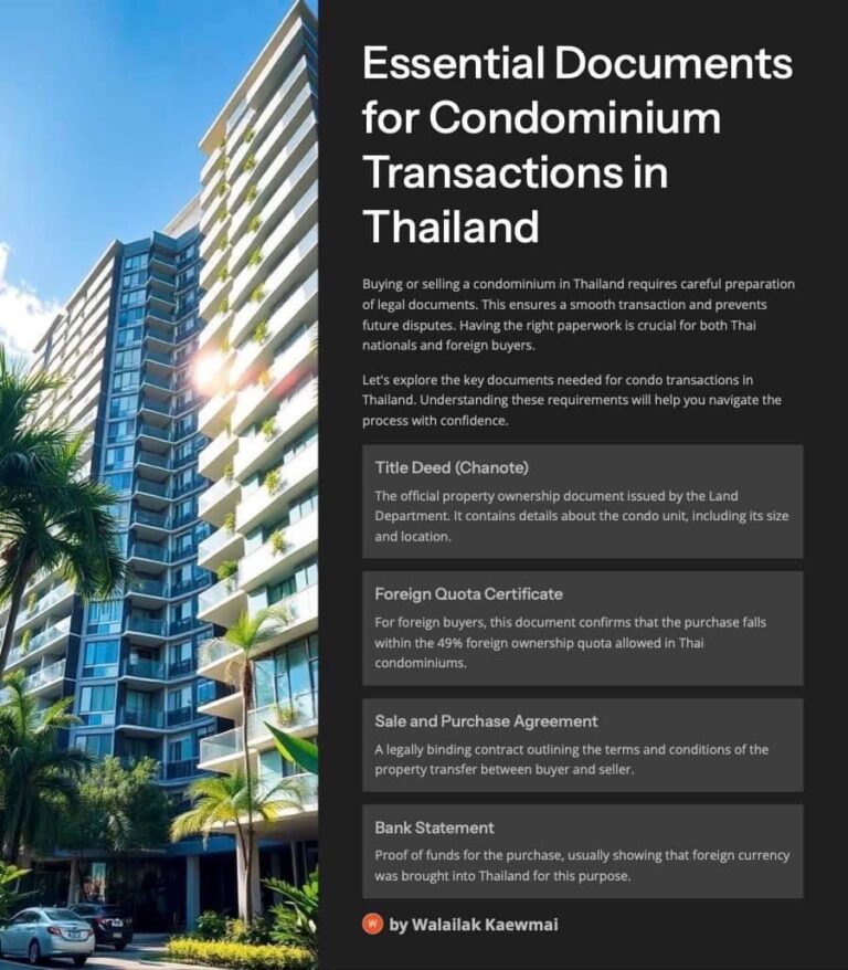 Condo Documents Transaction in Thailand